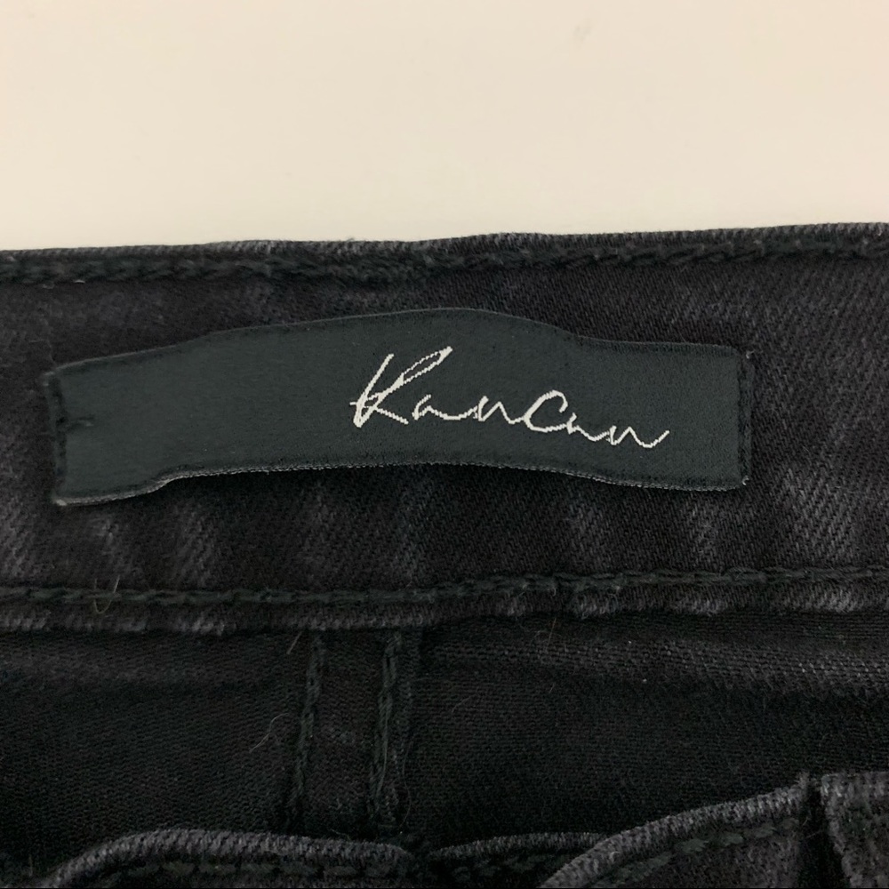 Kancan Ankle Skinny Black Distressed Jeans Size 25 - Picture 2 of 10